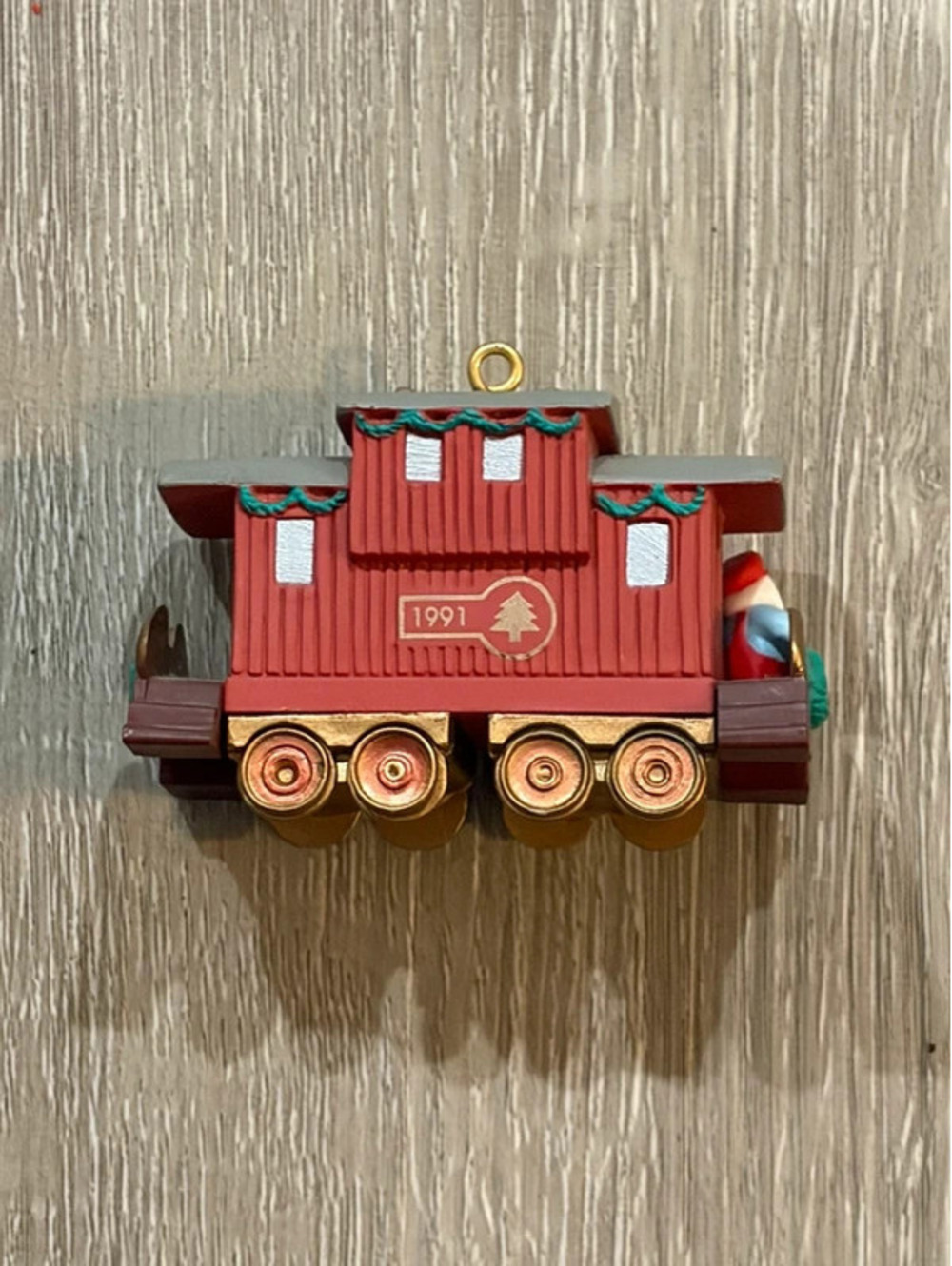Hallmark Keepsake 1991 Christmas Caboose Train Ornament #4 of 4 Vintage